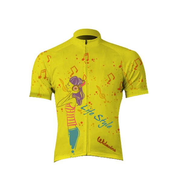 Bright Yellow Cycling Jersey
