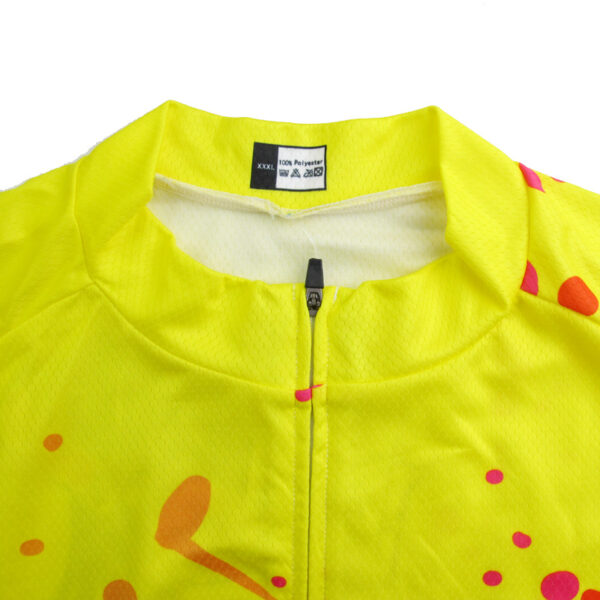 Bright Yellow Cycling Jersey - Image 4